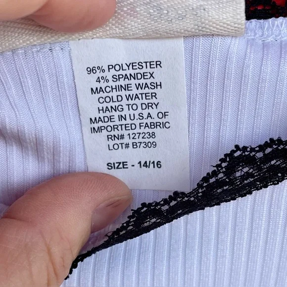 🟩 Dream Girl love bling lace ribbed short sleeve t-shirt - Picture 6 of 8